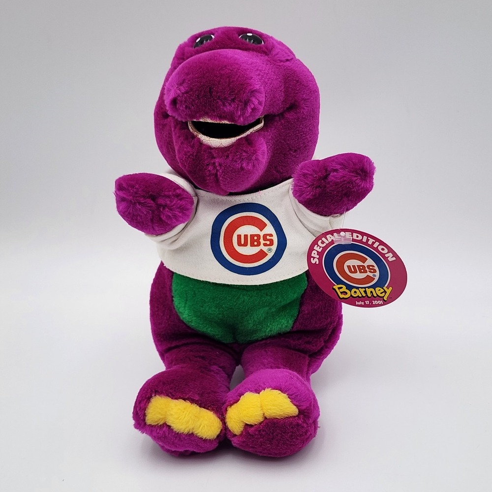 2001 Special Edition Chicago Cubs 9" Barney Plush Fox Sports Net Promo Rare READ